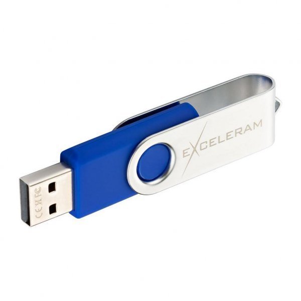 Usb Exceleram Gb P Series Silver Blue Usb