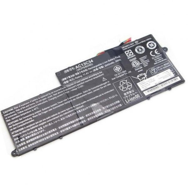 Акумулятор до ноутбука Acer AC13C34, 2640mAh (30Wh), 3cell, 11.4V, Li-ion (A47185) Акумулятор до ноутбука Acer AC13C34, 2640mAh (30Wh), 3cell, 11.4V, Li-ion (A47185)