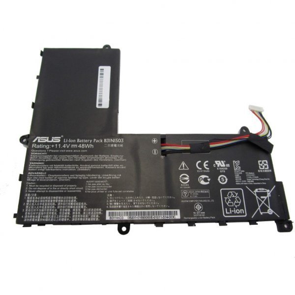 Акумулятор до ноутбука Asus E202SA B31N1503, 4110mAh (48Wh), 3cell, 11.4V, Li-ion, черна (A47273)