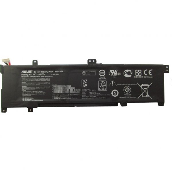 Акумулятор до ноутбука Asus K501 B31N1429, 4110mAh (48Wh), 3cell, 11.4V, Li-ion, черная, (A47275) Акумулятор до ноутбука Asus K501 B31N1429, 4110mAh (48Wh), 3cell, 11.4V, Li-ion, черная, (A47275)