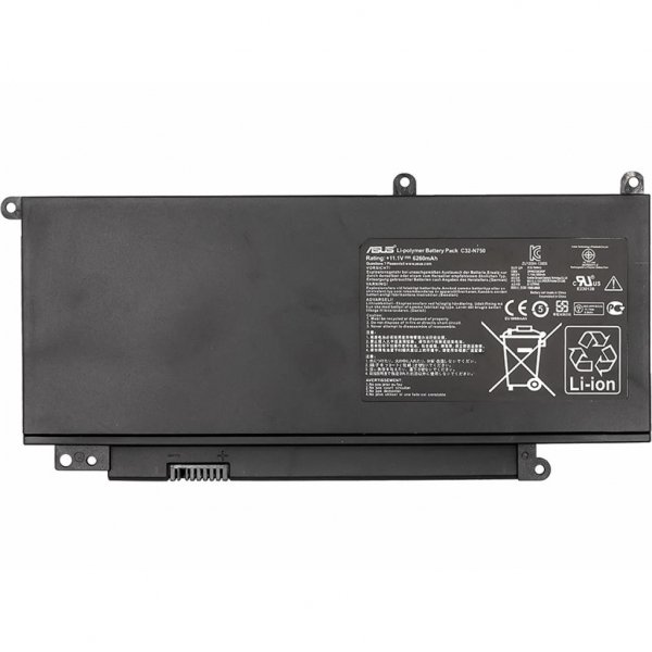 Акумулятор до ноутбука Asus N750 Series (C32-N750) 11.1V 69Wh (NB431045)
