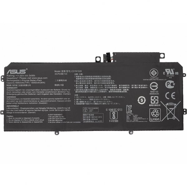 Акумулятор до ноутбука Asus ZenBook Flip UX360 (C31N1528) 11.55V 54Wh (NB431038)