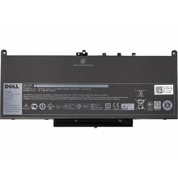 Акумулятор до ноутбука Dell Latitude E7270 (J60J5) 7.6V 55Wh (NB441143)