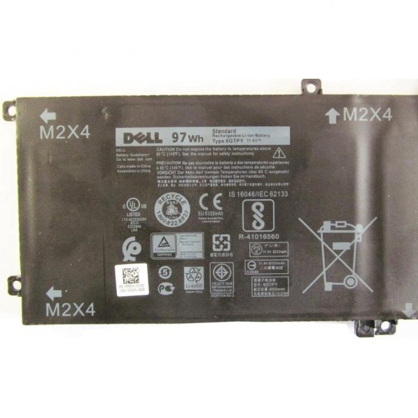 Акумулятор до ноутбука Dell XPS 15-9560 (long) 6GTPY, 97Wh (8083mAh), 6cell, 11.4V (A47391) Акумулятор до ноутбука Dell XPS 15-9560 (long) 6GTPY, 97Wh (8083mAh), 6cell, 11.4V (A47391)