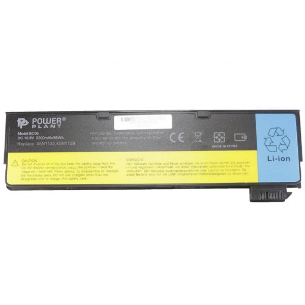 Акумулятор до ноутбука Lenovo ThinkPad T440 (45N1127) 10.8V 5200 mAh PowerPlant (NB00000252) Акумулятор до ноутбука Lenovo ThinkPad T440 (45N1127) 10.8V 5200 mAh PowerPlant (NB00000252)