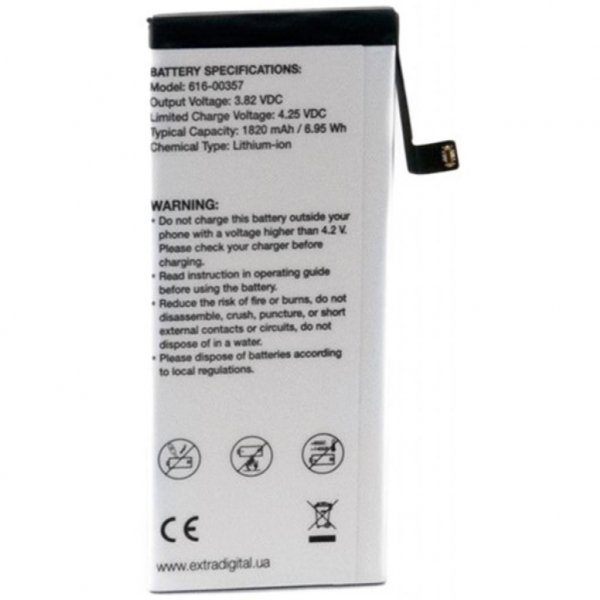Акумуляторна батарея EXTRADIGITAL Apple iPhone 8 (1820 mAh) (BMA6455)