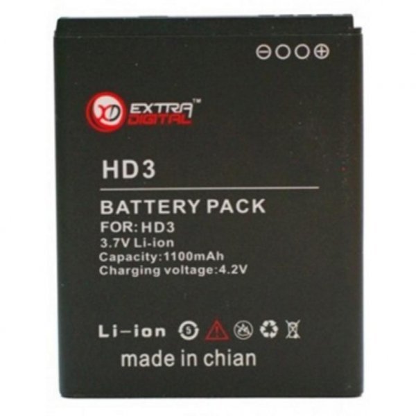 Акумуляторна батарея EXTRADIGITAL HTC Wildfire S (1100 mAh) (BMH6234)