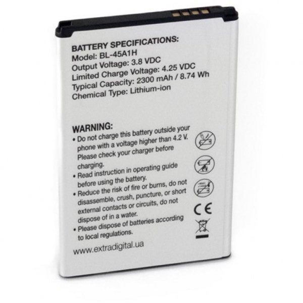 Акумуляторна батарея EXTRADIGITAL LG K10 (BL-45A1H) 2300 mAh (BML6430)