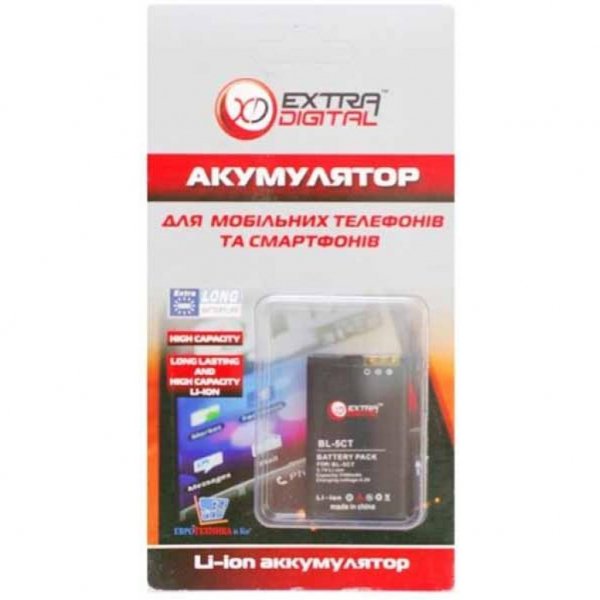 Акумуляторна батарея EXTRADIGITAL Nokia BL-5CT (1100 mAh) (BMN6275)