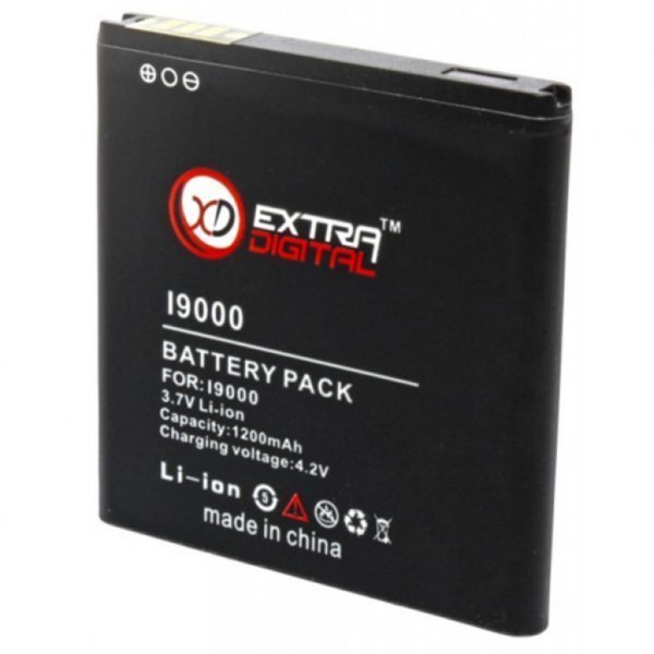 Акумуляторна батарея EXTRADIGITAL Samsung GT-i9000 Galaxy S (1200 mAh) (BMS1129)