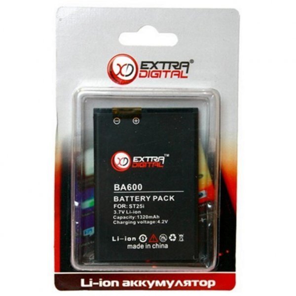 Акумуляторна батарея EXTRADIGITAL Sony Ericsson BA600 (1320 mAh) (BMS6344)