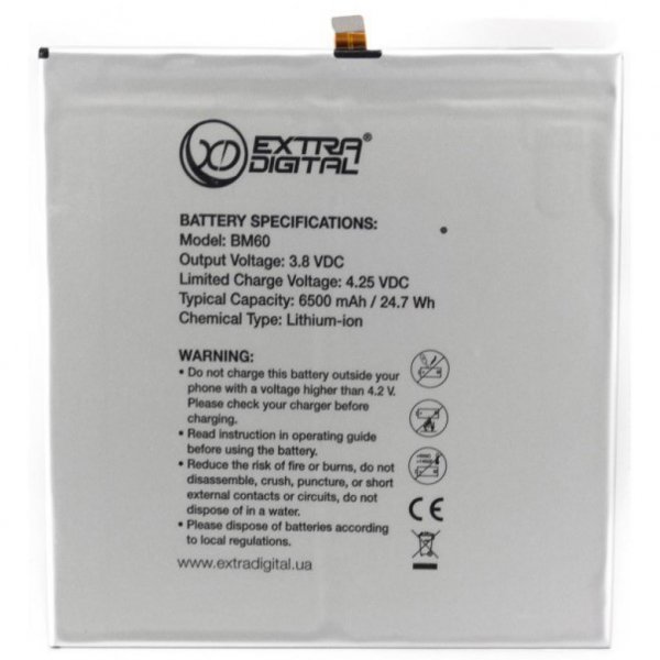 Акумуляторна батарея EXTRADIGITAL Xiaomi MiPad (BM60) 6500 mAh (BMX6452)