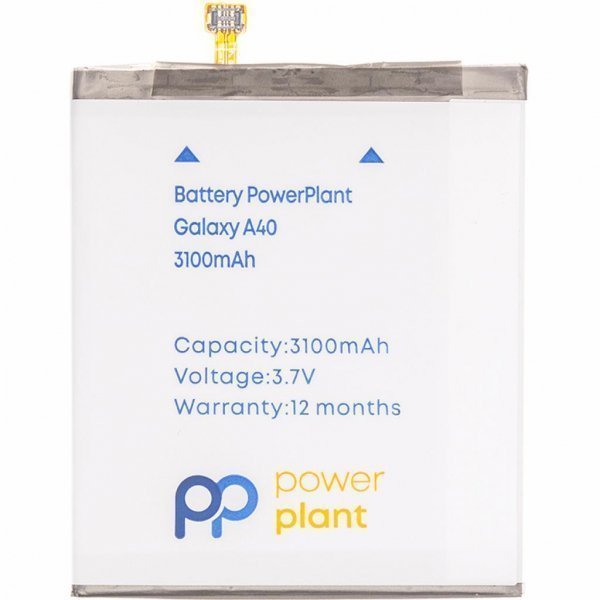 Акумуляторна батарея PowerPlant для телефону Samsung Galaxy A40 (EB-BA405ABE) 3100mAh (SM170692)
