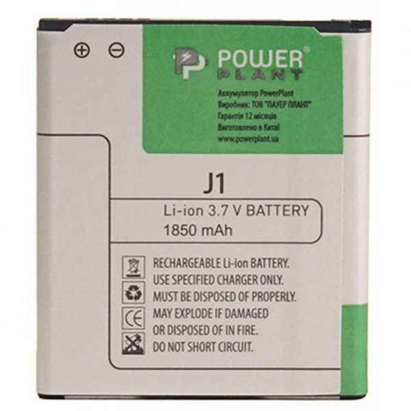 Акумуляторна батарея PowerPlant Samsung Galaxy J1 (EB-BJ100CBE) 1850mAh (SM170203)