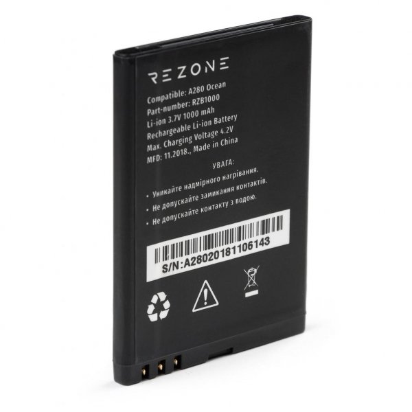 Акумуляторна батарея Rezone для A280 Ocean 1000mah (and all compatible with BL-4D) (BL-4D)
