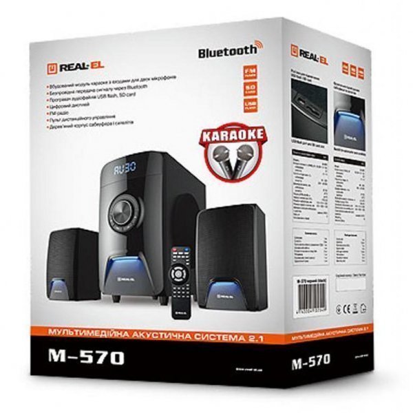 Акустична система REAL-EL M-570 black Акустична система REAL-EL M-570 black