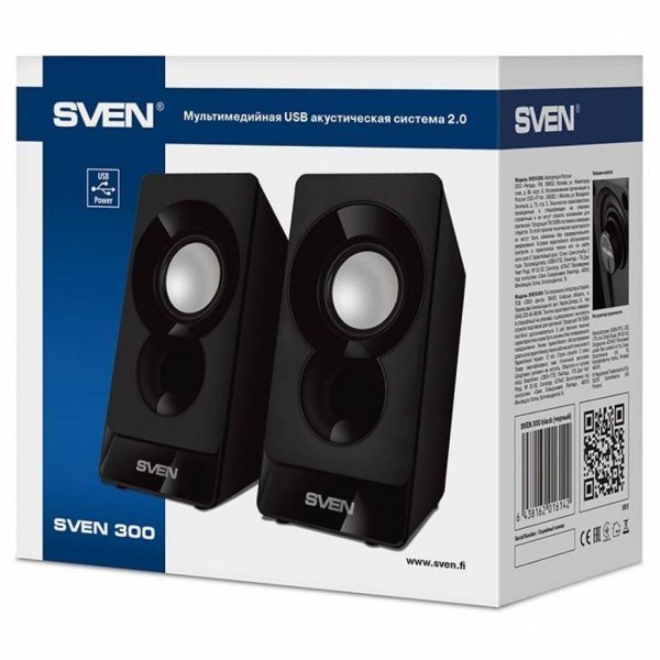Акустична система SVEN 300 black