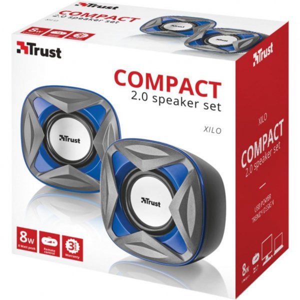Акустична система Trust Xilo Compact 2.0 Speaker Set blue (21182) Акустична система Trust Xilo Compact 2.0 Speaker Set blue (21182)