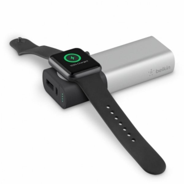 Батарея універсальна Belkin 6700mAh Valet Charger ™ Power Pack для Apple Watch & iPhone (F8J201btSLV)