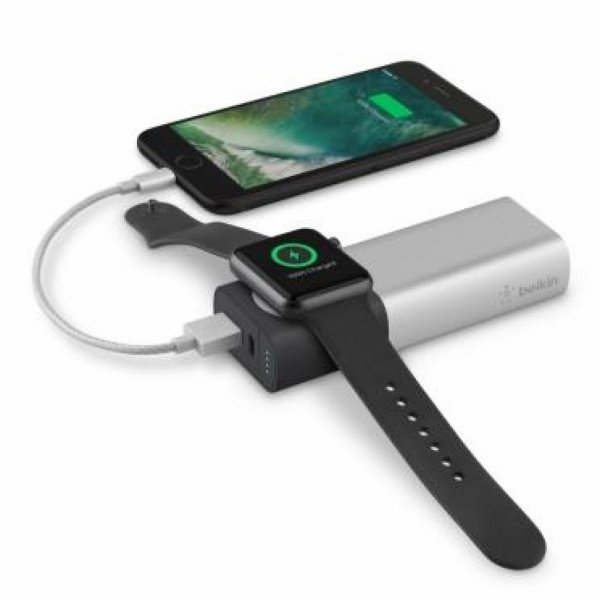 Батарея універсальна Belkin 6700mAh Valet Charger ™ Power Pack для Apple Watch & iPhone (F8J201btSLV)