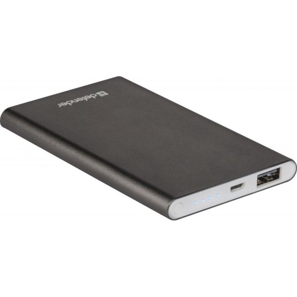 Батарея універсальна Defender ExtraLife 4000B Li-pol, 4000mAh, USB*1 2.1A (83619)