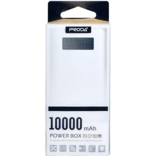 Батарея універсальна Remax Proda Series 10000mAh 2USB-1A&2A white (PPL-11-WHITE) Батарея універсальна Remax Proda Series 10000mAh 2USB-1A&2A white (PPL-11-WHITE)