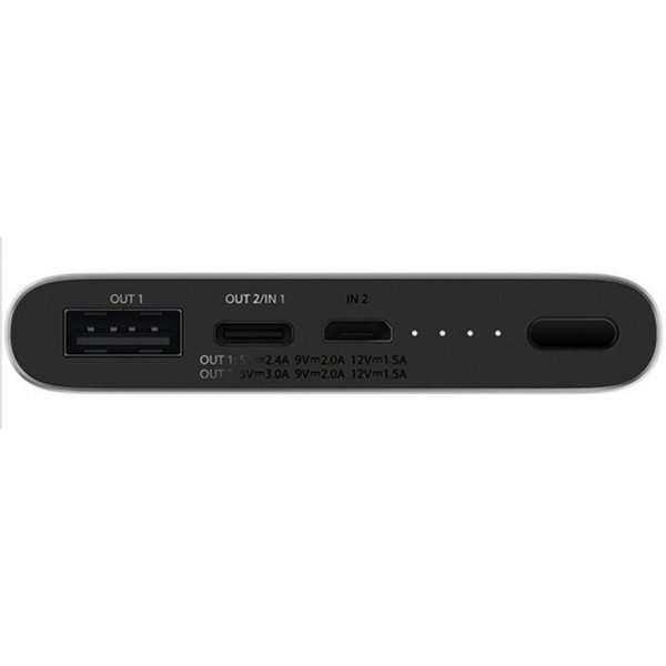 Батарея універсальна Xiaomi Mi Power bank 3 10000mAh QC3.0(Type-C), QC2.0(USB) Silver (PLM12ZM)
