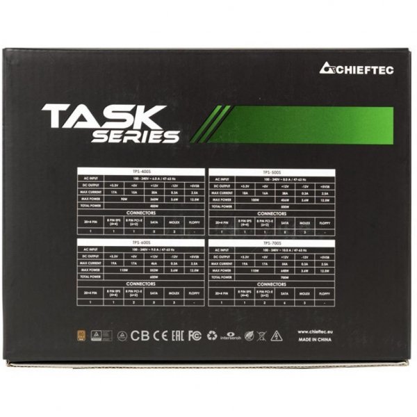 Блок живлення CHIEFTEC 600W TASK (TPS-600S)