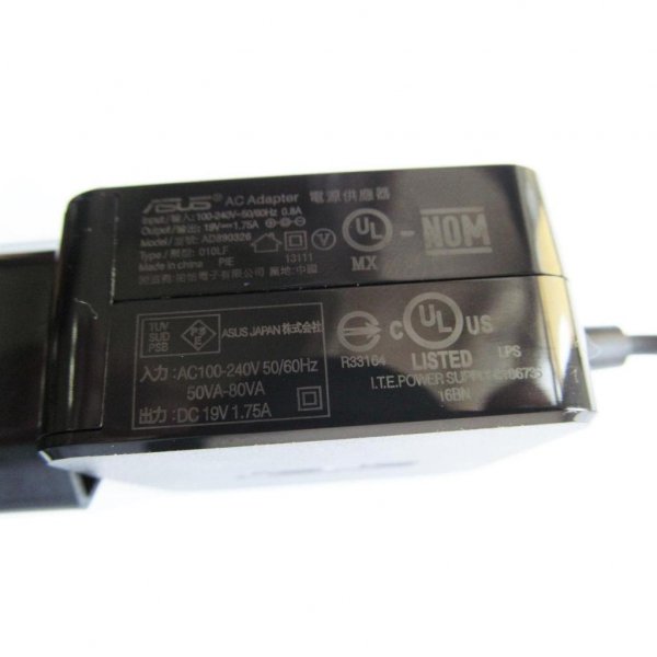 Блок живлення до ноутбука ASUS 33W Eeebook 19V 1.75A роз'єм USB-special (ADP-33AWAD / A40259)