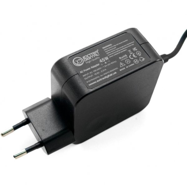 Блок живлення до ноутбука EXTRADIGITAL HP 19.5V, 2.31A, 45W (4.5x3.0) High Quality (PSH3886)