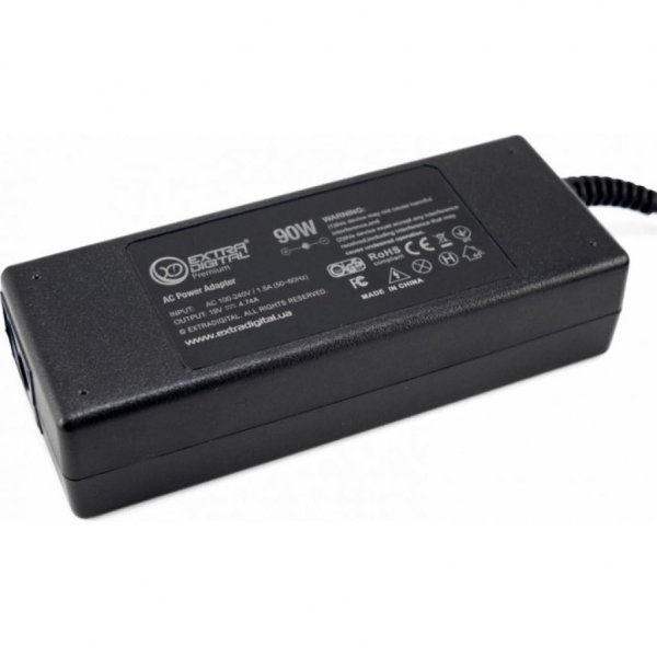 Блок живлення до ноутбука EXTRADIGITAL HP 19V, 4.74A, 90W (4.8x1.7) (PSH3876)