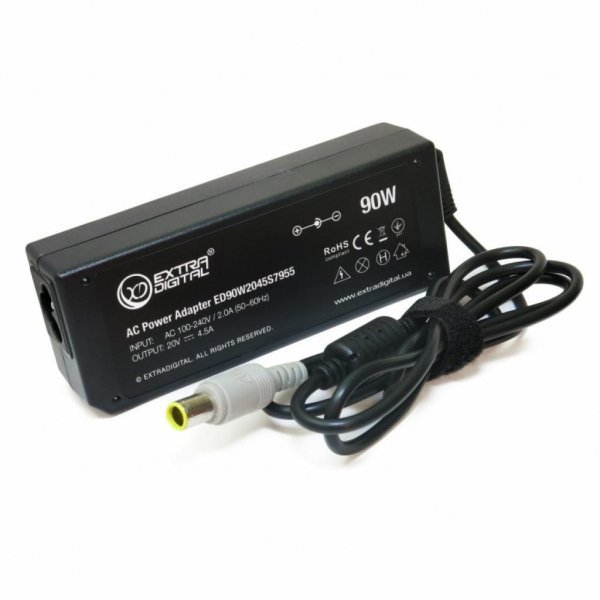 Блок живлення до ноутбука EXTRADIGITAL IBM 20V, 4.5A, 90W (7.9x5.5) (PSI3810)