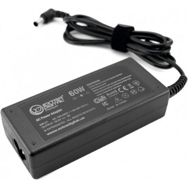 Блок живлення до ноутбука EXTRADIGITAL Sony 19.5V, 3A, 60W (6.5x4.4) (PSS3874)