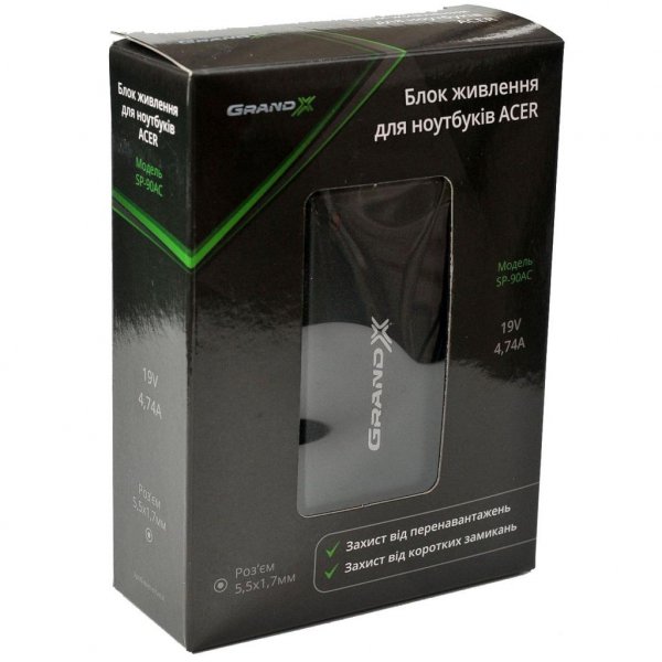 Блок живлення до ноутбука Grand-X HP/Compaq (18.5V 3.5A 65W) 4.8x1.7mm (HP65W17C) Блок живлення до ноутбука Grand-X HP/Compaq (18.5V 3.5A 65W) 4.8x1.7mm (HP65W17C)