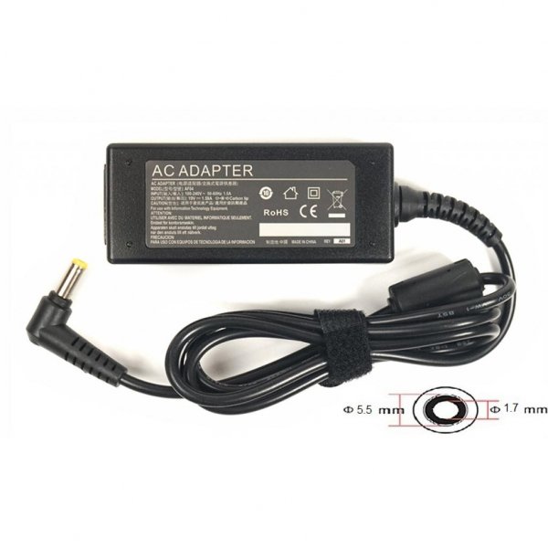 Блок живлення до ноутбука PowerPlant ACER 220V, 19V 30W 1.58A (5.5*1.7) (AC30F5517)