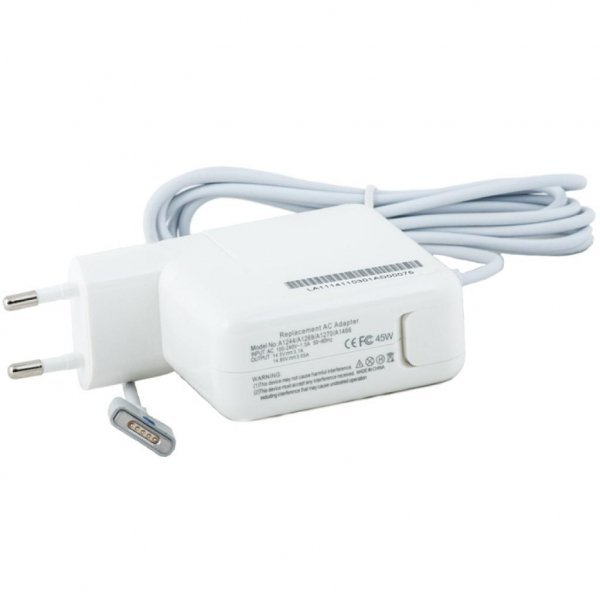 Блок живлення до ноутбука PowerPlant APPLE 220V, 45W: 14.85V 3.05A (MagSafe 2) (AP45KMAG2)