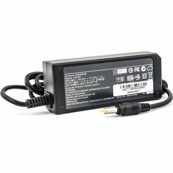 Блок живлення до ноутбука PowerPlant ASUS 220V, 24W, 9.5V 2.5A (4.8*1.7) (AS24J4817)