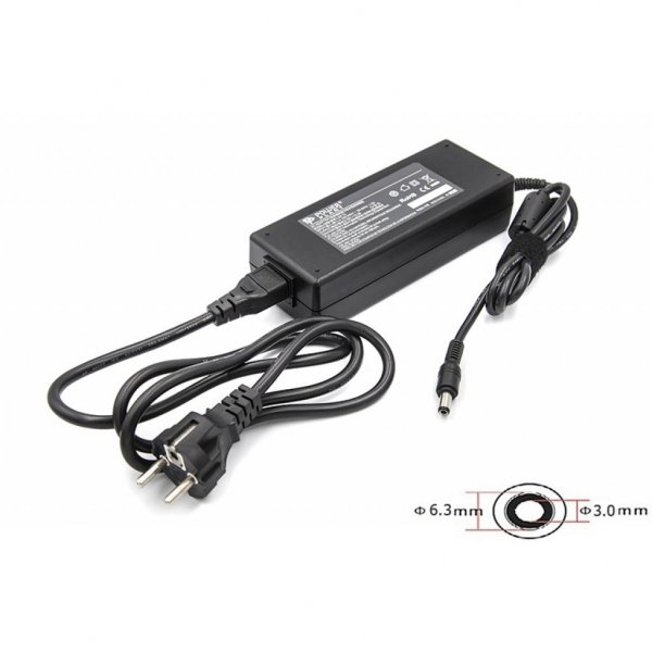 Блок живлення до ноутбука PowerPlant TOSHIBA 220V, 19V 120W 6.3A (6.3*3.0) (TO120F6330)