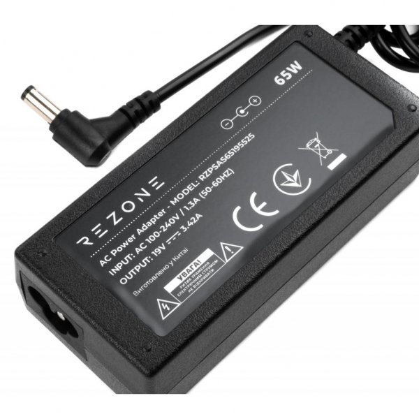 Блок живлення до ноутбука Rezone ASUS 65W 19V 3,42A коннектор 5.5*2.5 (RZPSAS65195525) Блок живлення до ноутбука Rezone ASUS 65W 19V 3,42A коннектор 5.5*2.5 (RZPSAS65195525)