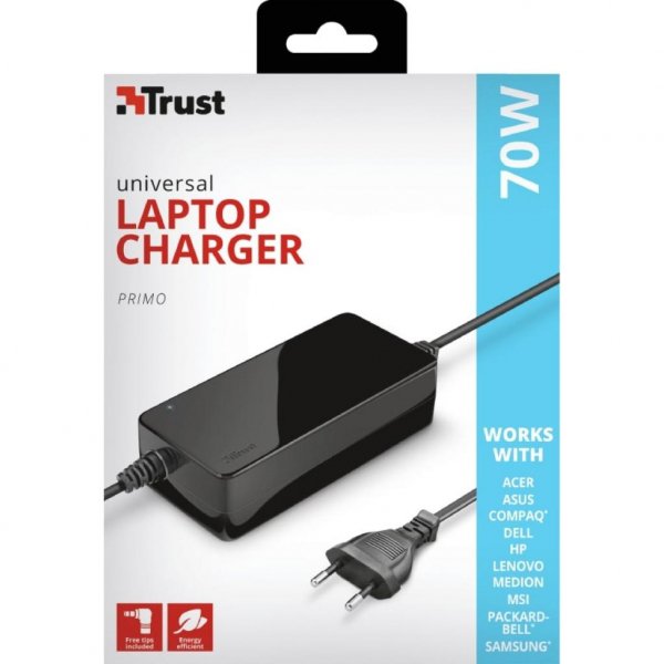 Блок живлення до ноутбука Trust Primo 70W-19V Universal Laptop Charger (22141_TRUST)