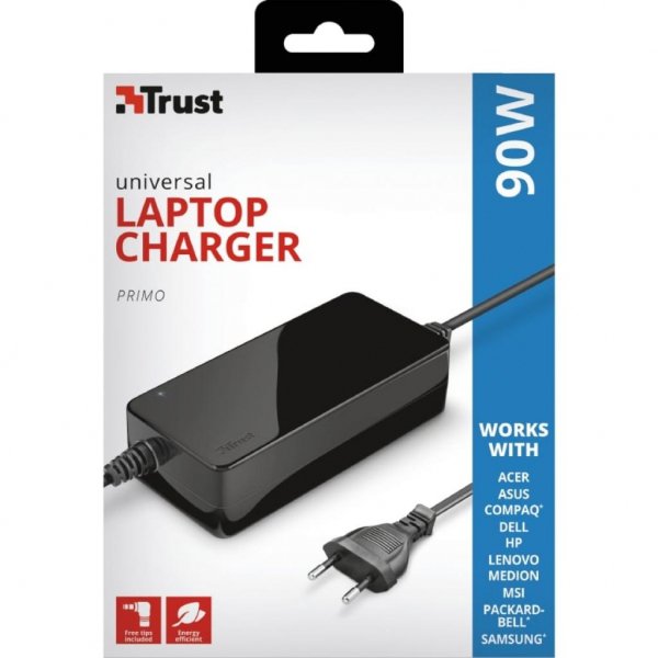 Блок живлення до ноутбука Trust Primo 90W-19V Universal Laptop (22142_TRUST)