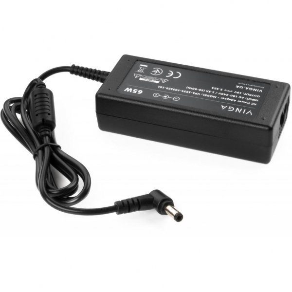 Блок живлення до ноутбука Vinga ASUS 65W 19V 3,42A коннектор 5.5*2.5 (VPA-1934-AS5525-101)