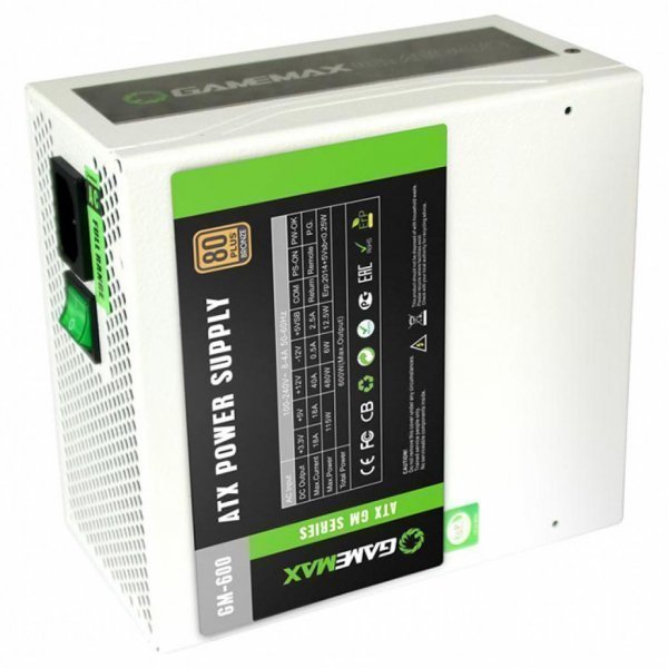 Блок живлення GAMEMAX 600W (GM-600-WHITE)