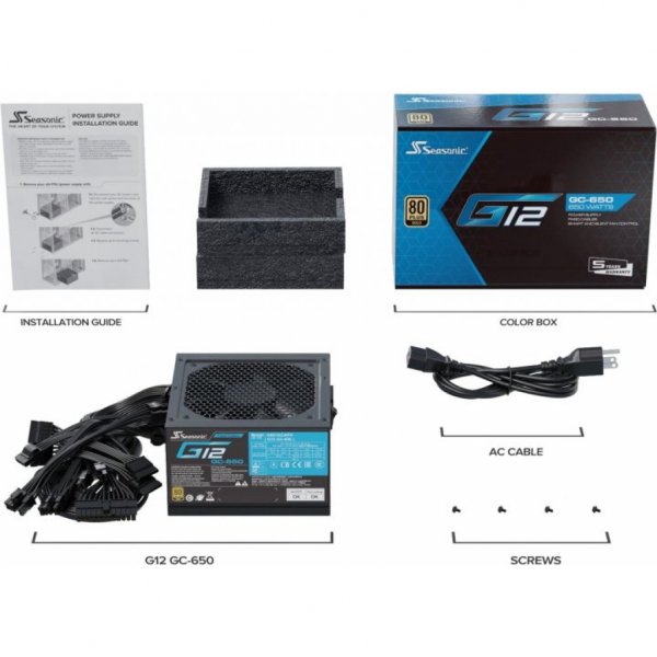 Блок живлення Seasonic 650W (G12 GC-650) Блок живлення Seasonic 650W (G12 GC-650)
