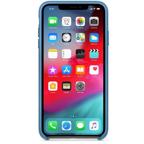 Чохол до моб. телефона Apple iPhone XS Max Leather Case - Cape Cod Blue, Model (MTEW2ZM/A)