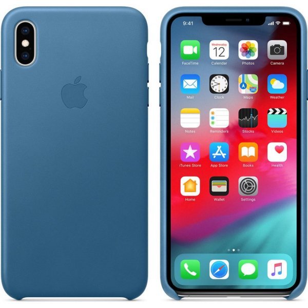 Чохол до моб. телефона Apple iPhone XS Max Leather Case - Cape Cod Blue, Model (MTEW2ZM/A)