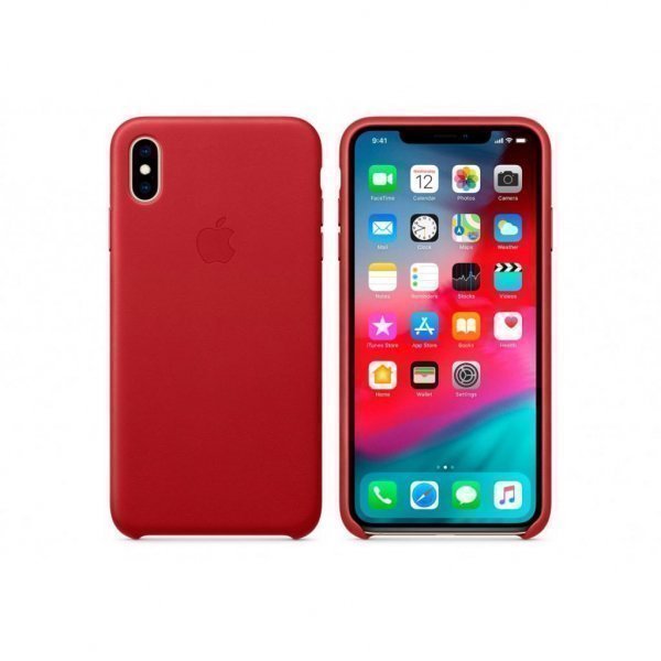 Чохол до моб. телефона Apple iPhone XS Max Leather Case - (PRODUCT)RED, Model (MRWQ2ZM/A)