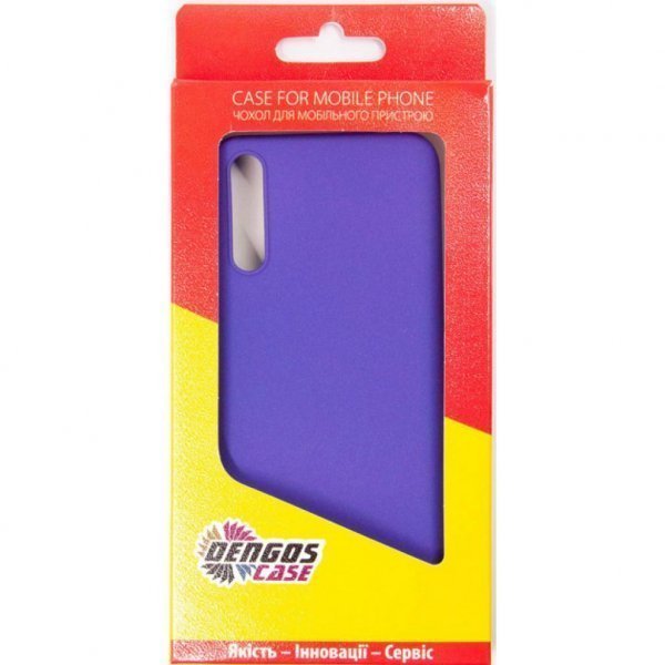 Чохол до моб. телефона DENGOS Carbon Huawei P Smart S, purple (DG-TPU-CRBN-81)