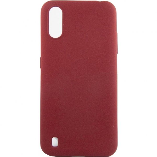 Чохол до моб. телефона DENGOS Carbon Samsung Galaxy A01, red (DG-TPU-CRBN-55) (DG-TPU-CRBN-55)