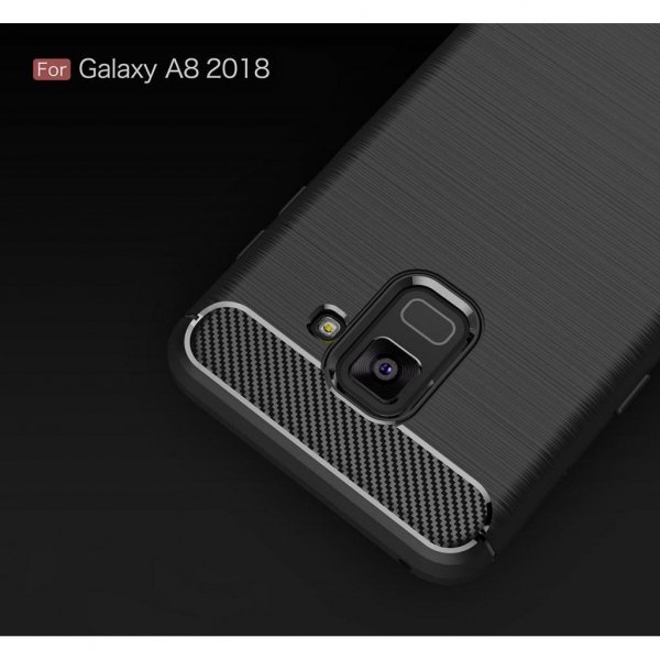 Чохол до моб. телефона для SAMSUNG Galaxy A8 2018 Carbon Fiber (Black) Laudtec (LT-A73018B)